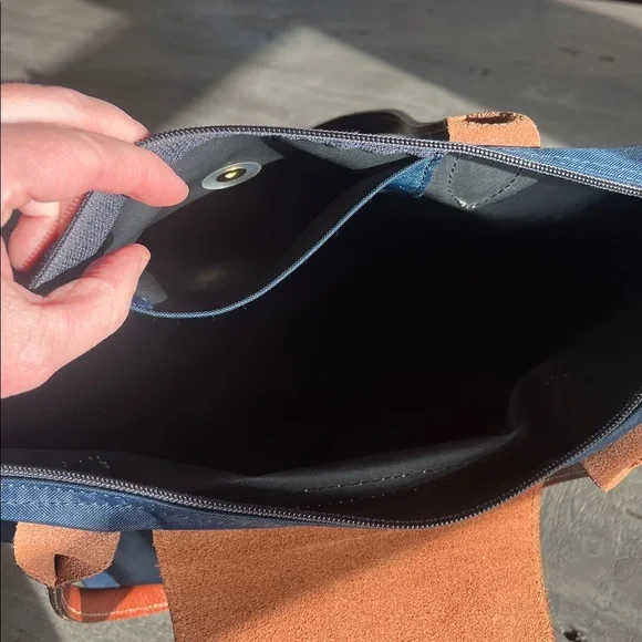 Vintage Longchamp Le Pliage “Shopping” Tote – Navy - Picture 12 of 15